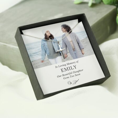 Personalised In Loving Memory Photo Upload Necklace and Box: 1 - Necklaces By Gift Moments
