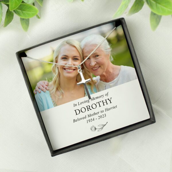 Personalised In Loving Memory Photo Upload Necklace and Box: 2 - Necklaces By Gift Moments