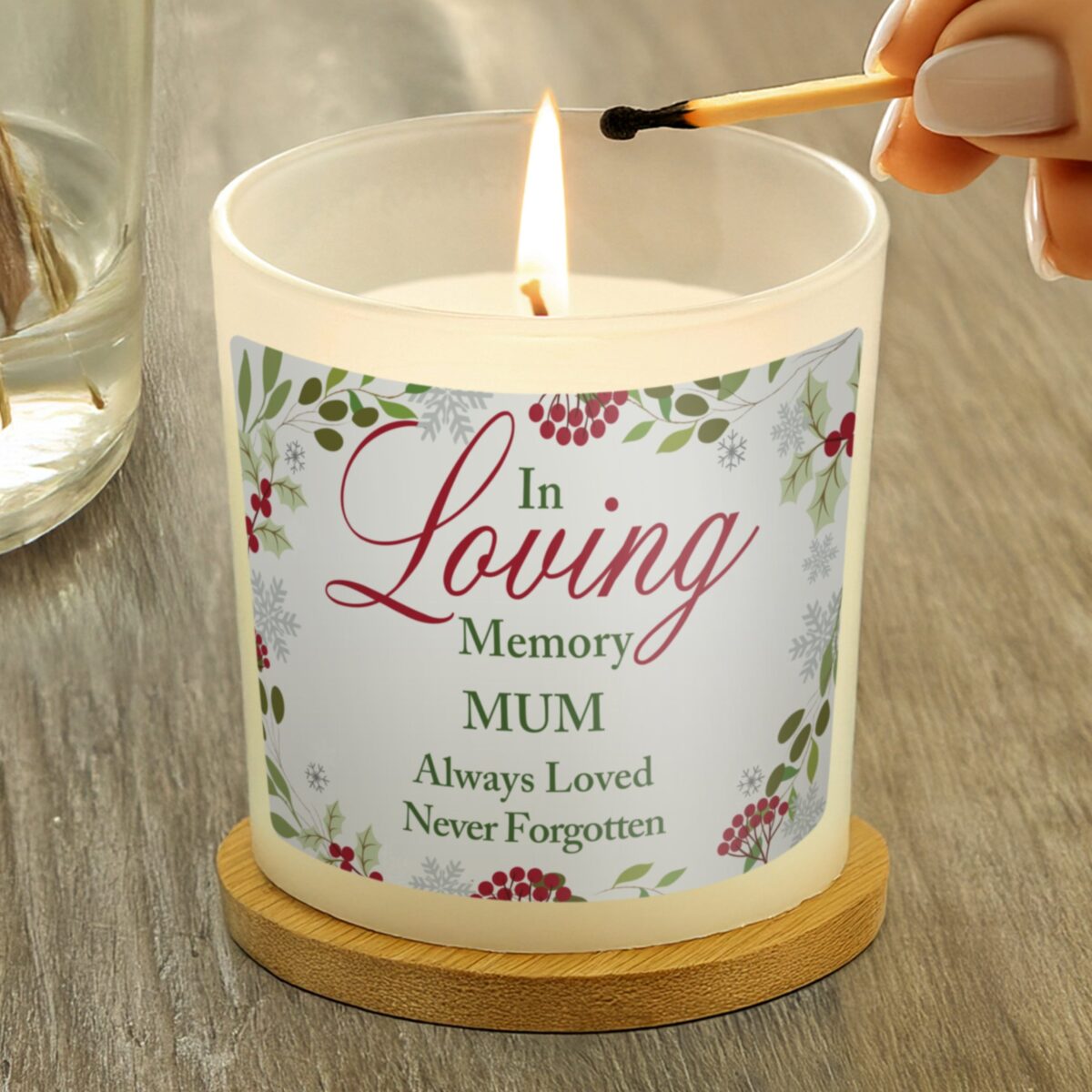 Personalised In Loving Memory Scented Jar Candle: 2 - Candles By Gift Moments