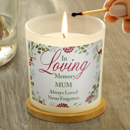 Personalised In Loving Memory Scented Jar Candle: 2 - Candles By Gift Moments