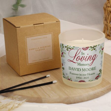 Personalised In Loving Memory Scented Jar Candle: 3 - Candles By Gift Moments