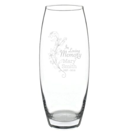 Personalised loving memory vase