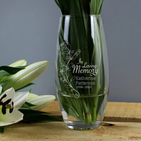 Personalised loving memory vase