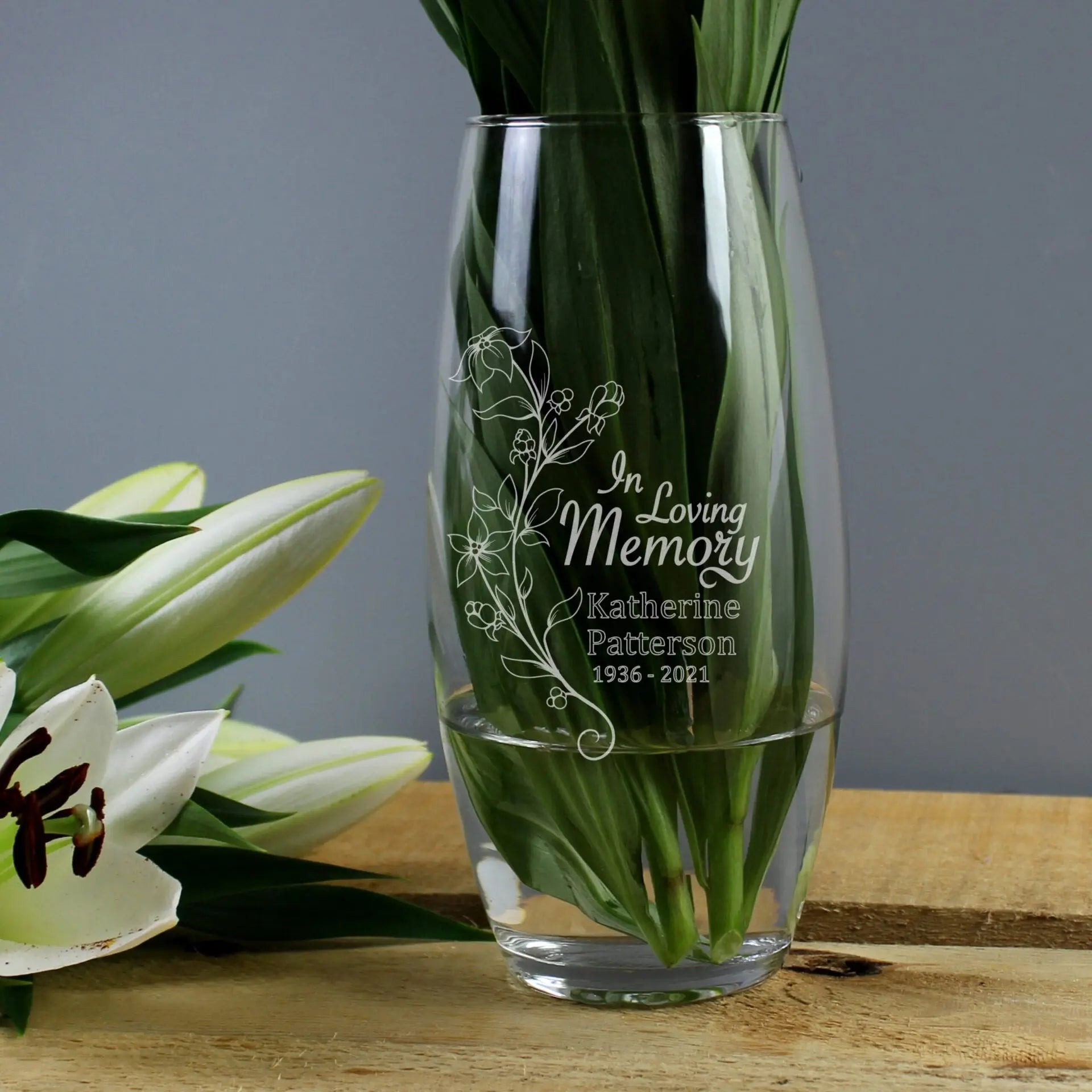 Personalised loving memory vase