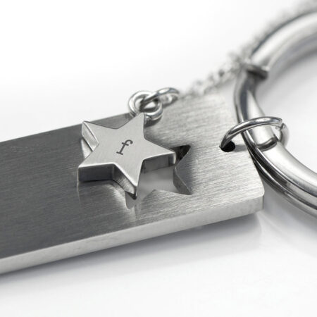 Personalised Lucky Star Necklace and Keyring Set: 4 - Necklaces By Gift Moments