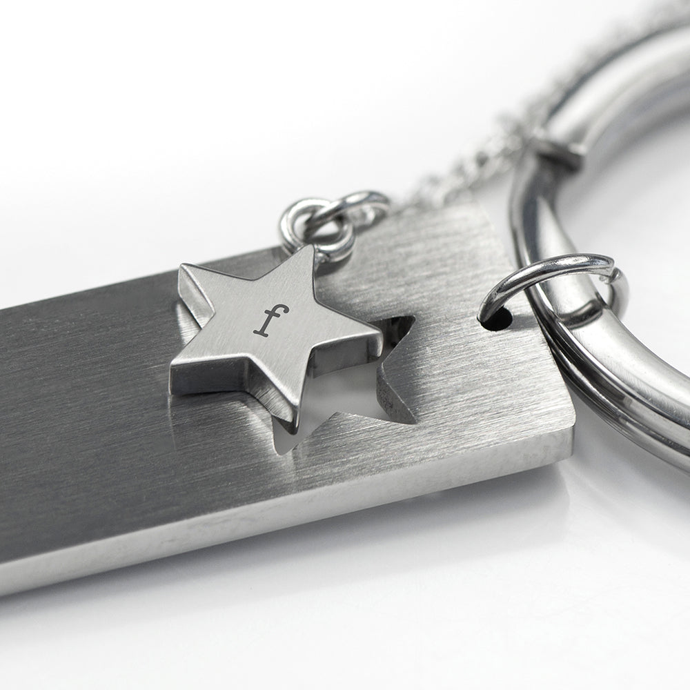 Personalised Lucky Star Necklace and Keyring Set: 4 - Necklaces By Gift Moments