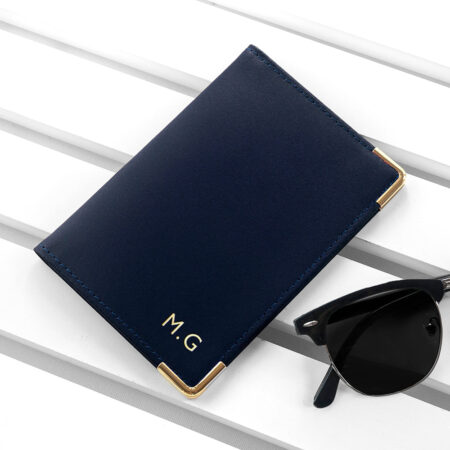 Personalised luxury leather passport covers