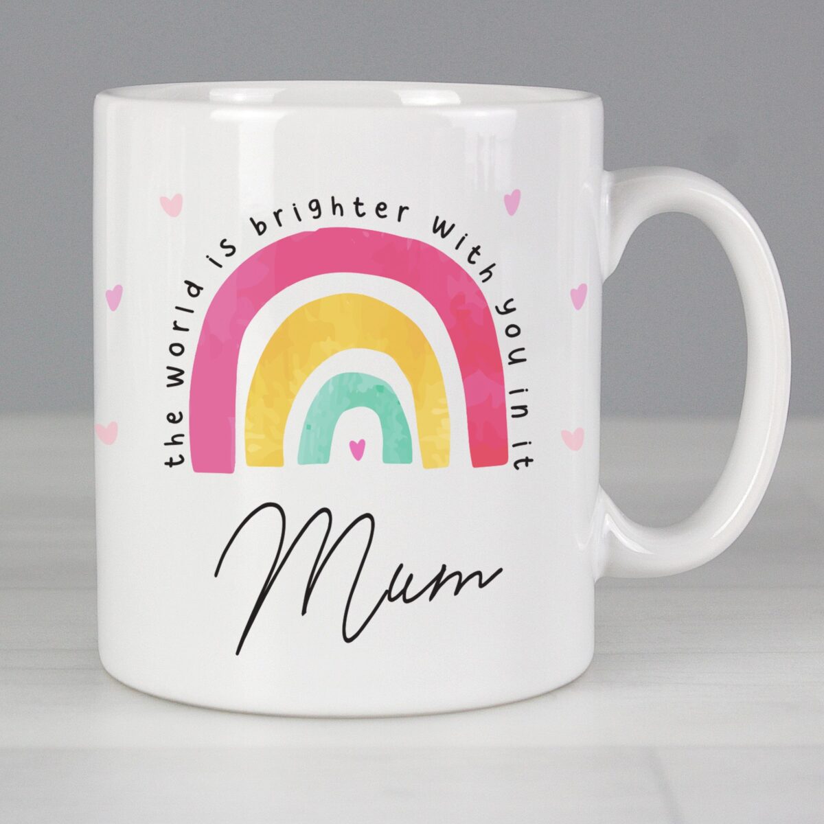 Personalised You Make The World Brighter Mug: 3 - Mugs By Gift Moments