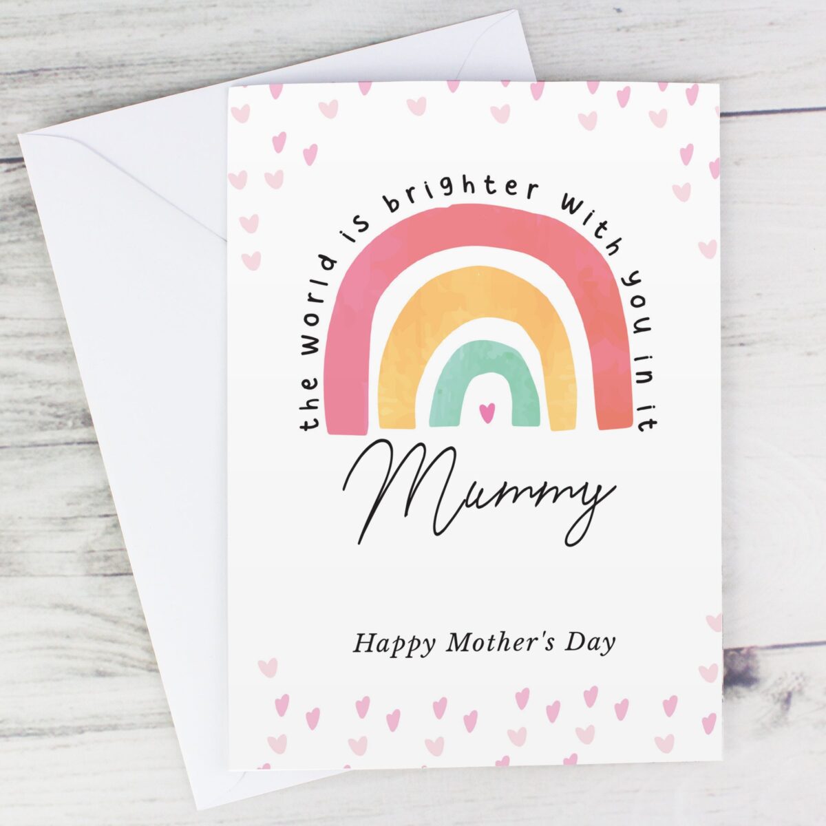 Personalised You Make The World Brighter Rainbow Card: 4 - Greeting Cards By Gift Moments