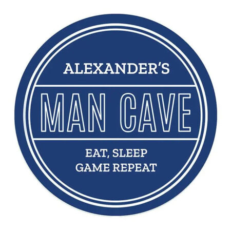 Personalised man cave heritage plaque