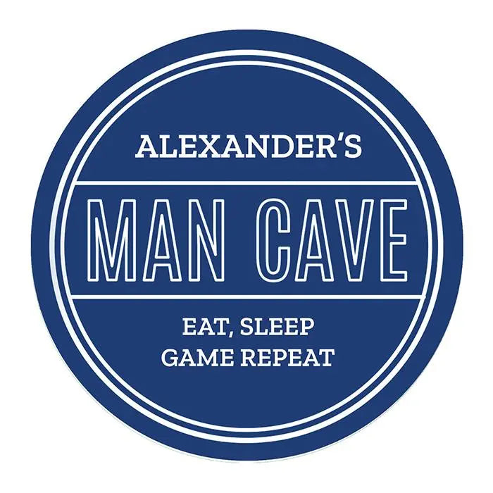 Personalised man cave heritage plaque