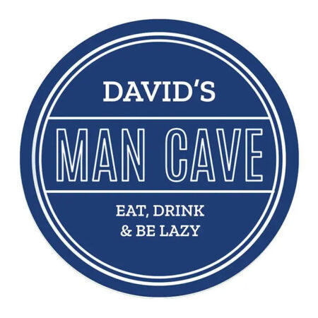 Personalised man cave heritage plaque