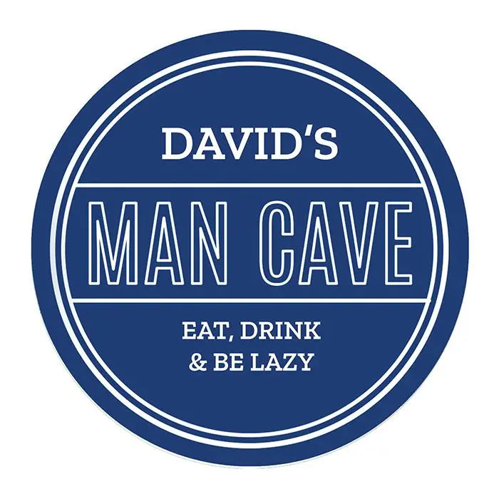 Personalised man cave heritage plaque