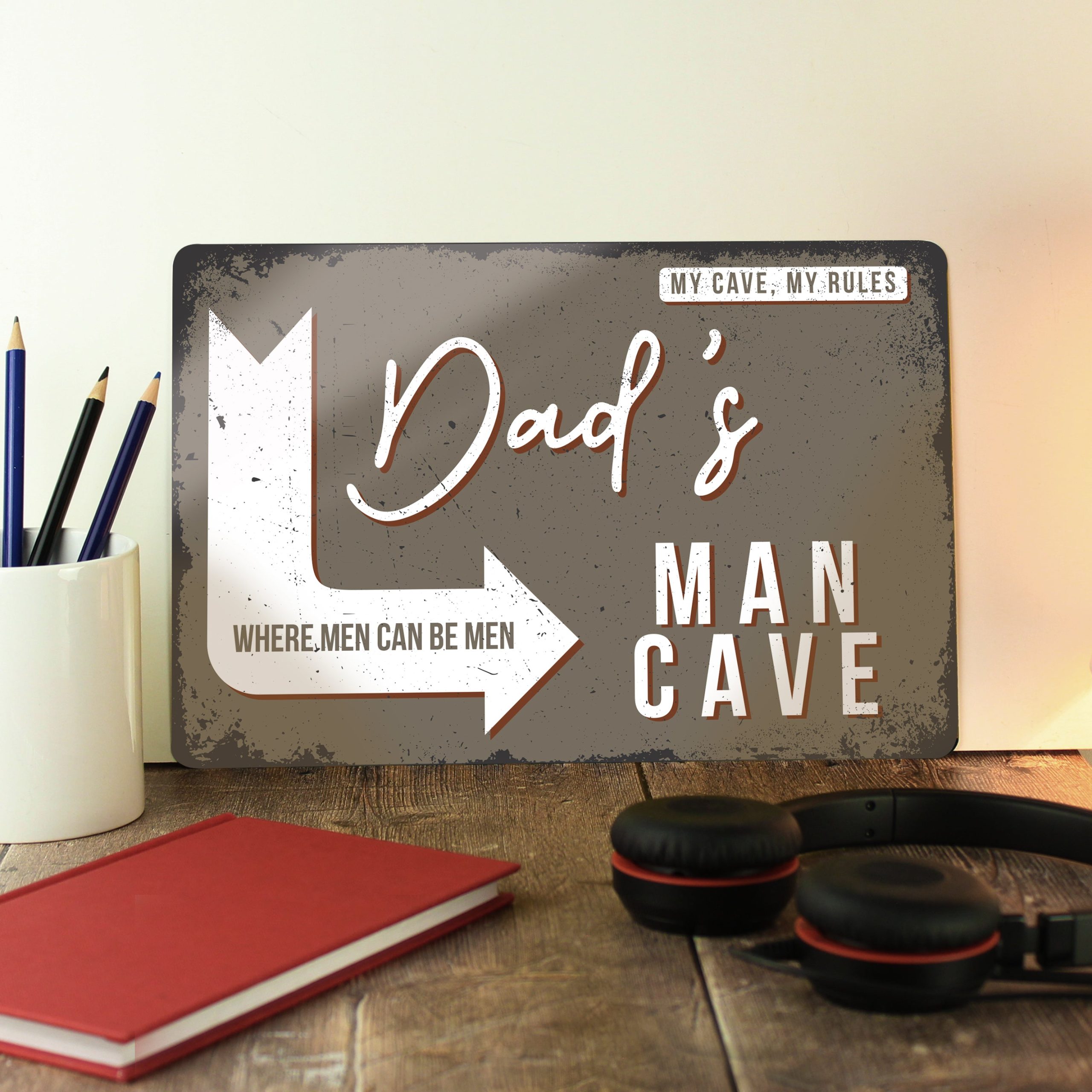 Personalised man cave metal sign