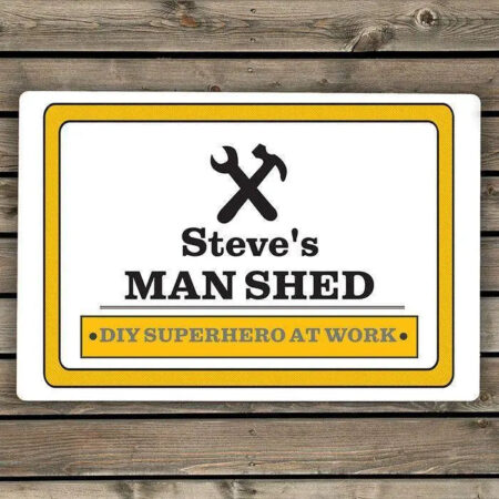 Personalised Man At Work Sign: 1 - Signs & Plaques By Gift Moments