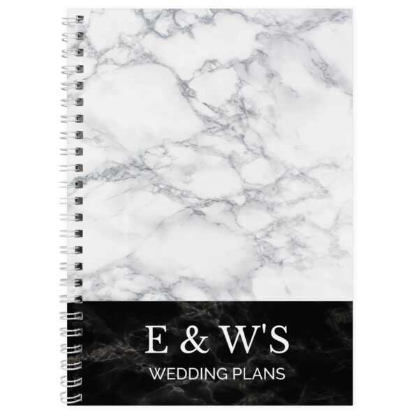 Personalised Marble Effect A5 Notebook: 2 - Notebooks By Gift Moments