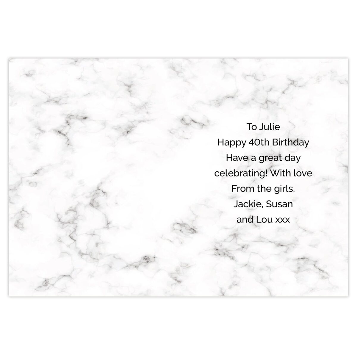 Personalised Marble and Rose Gold Birthday Card: 3 - Greeting Cards By Gift Moments