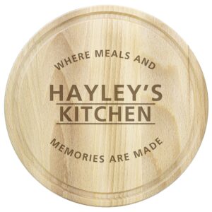 Personalised ’Meals and Memories’ Round Chopping Board: 2 - Chopping Boards By Gift Moments