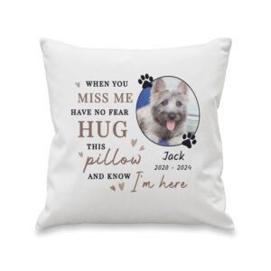 Personalised Memorial Pet Photo Upload Cushion: 4 - Cushions By Gift Moments