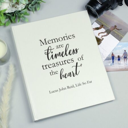 Personalised ’Memories are Timeless’ Traditional Photo Album: 4 - Photo Albums By Gift Moments