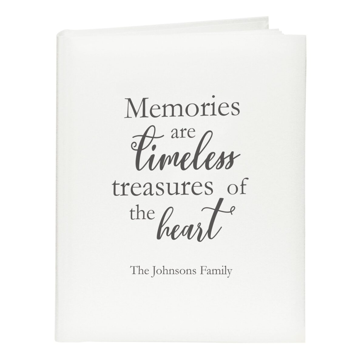 Personalised ’Memories are Timeless’ Traditional Photo Album: 5 - Photo Albums By Gift Moments