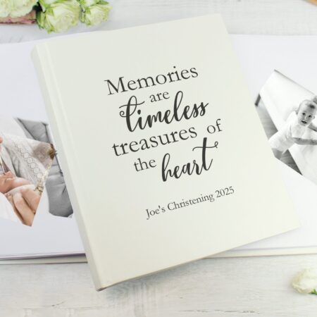 Personalised ’Memories are Timeless’ Traditional Photo Album: 2 - Photo Albums By Gift Moments