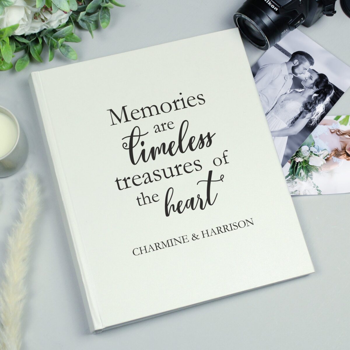 Personalised ’Memories are Timeless’ Traditional Photo Album: 3 - Photo Albums By Gift Moments