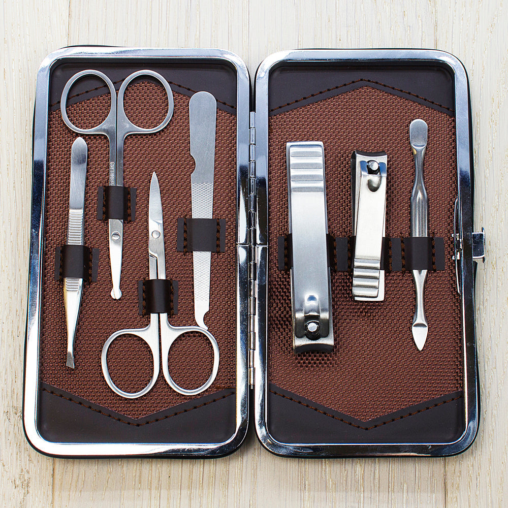 Personalised mens 7 piece grooming set