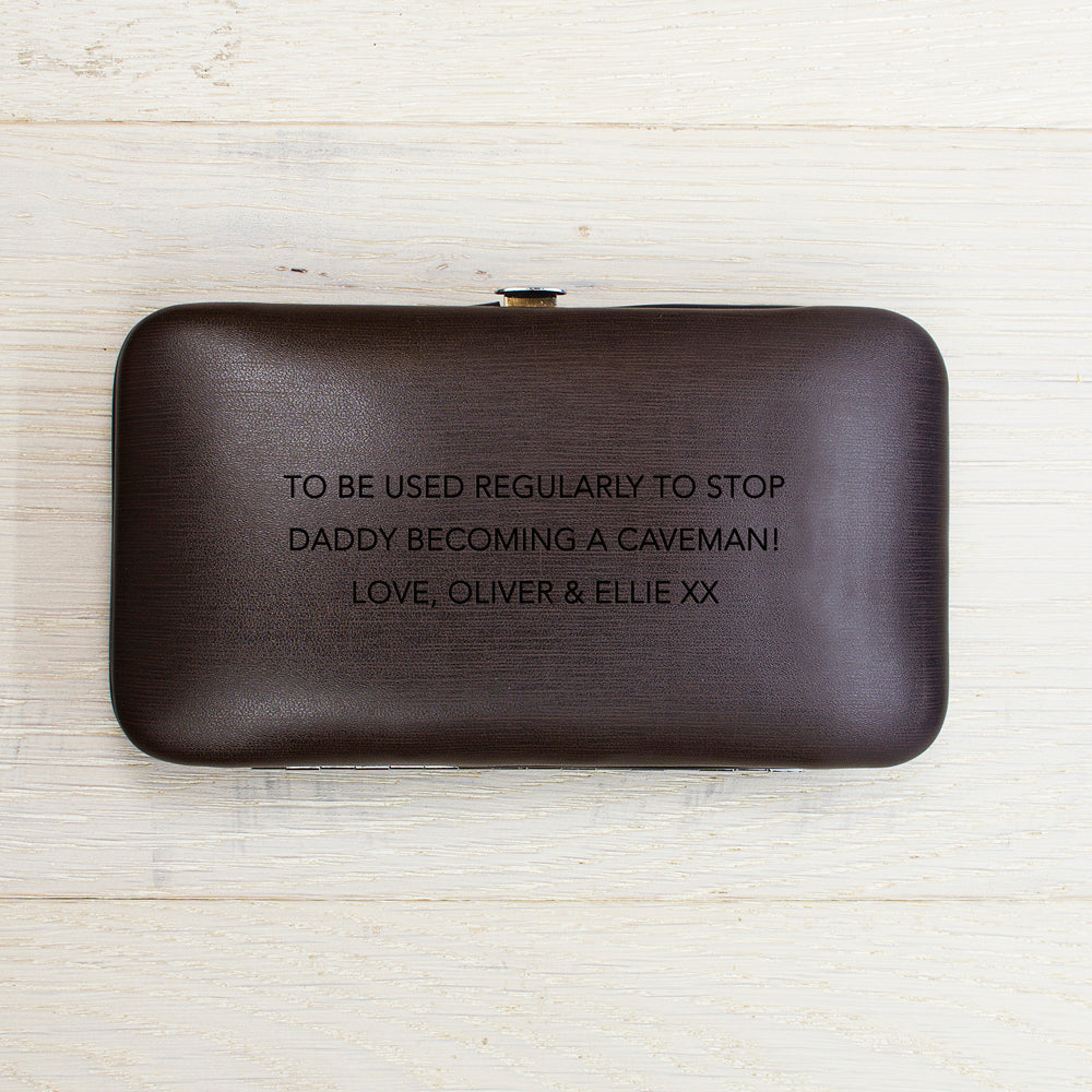 Personalised mens 7 piece grooming set