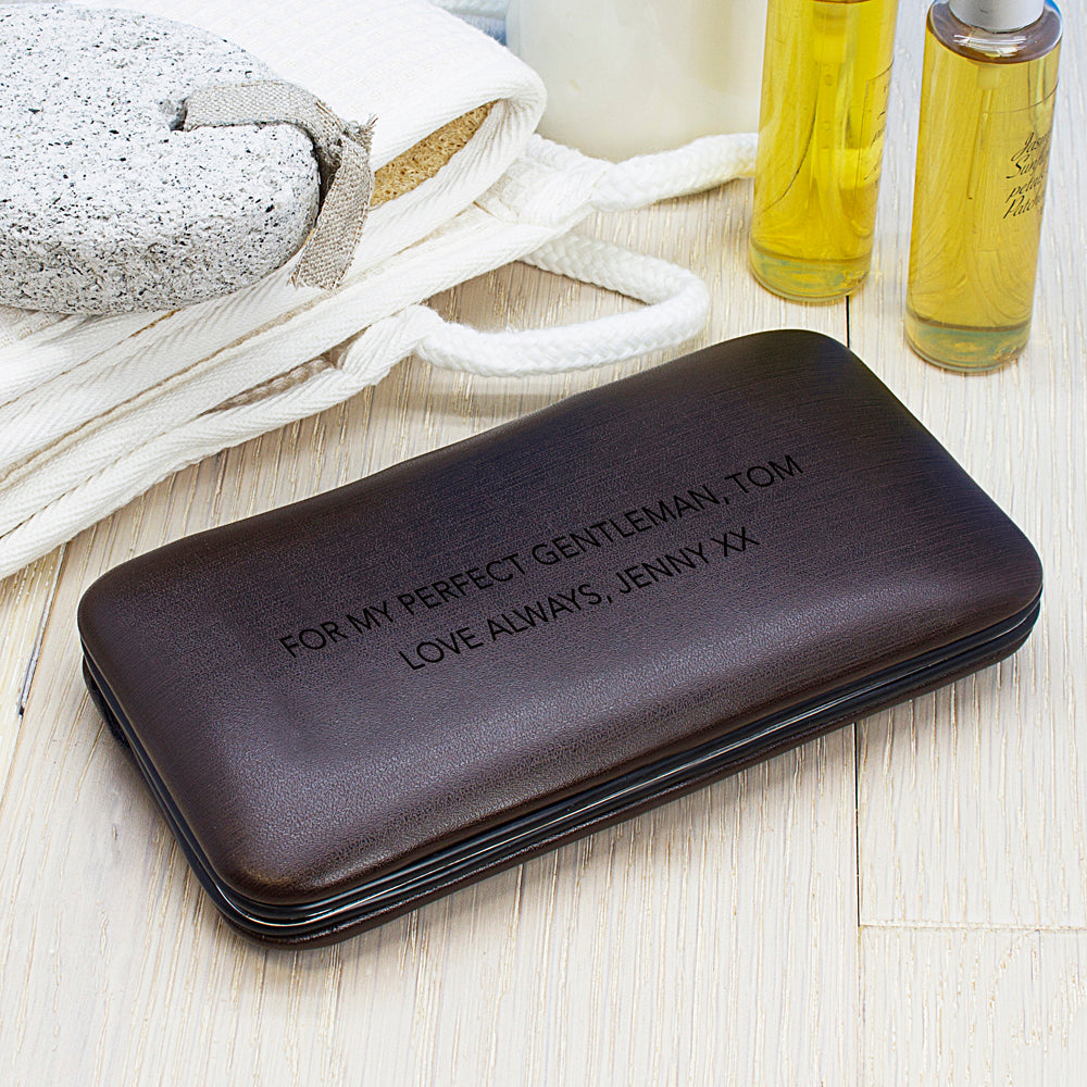 Personalised mens 7 piece grooming set