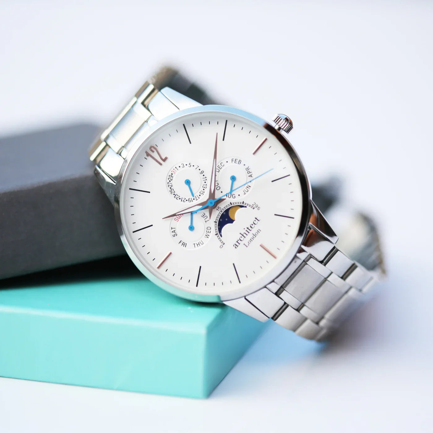 Personalised mens architect apollo watch white