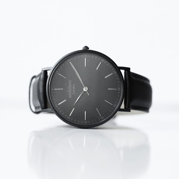 Personalised Men’s Architect Minimalist Watch Jet Black: 1 - Watches By Architect Watches