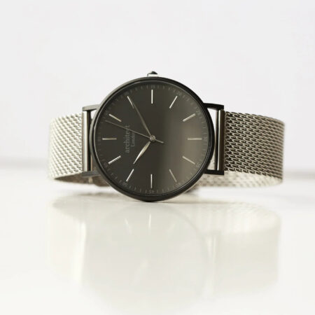 Personalised Men’s Architect Minimalist Watch Silver Mesh: 1 - Watches By Architect Watches