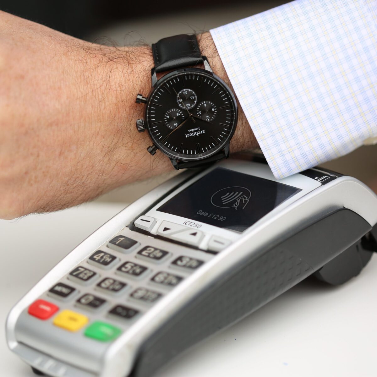 Personalised Men’s Architect Motivator Black Contactless Payment Watch: 6 - Watches By Architect Watches