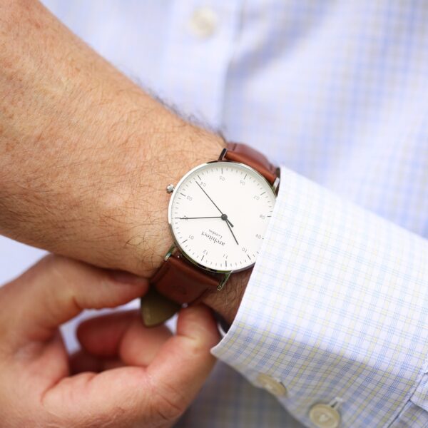 Personalised Men’s Architect Zephyr Walnut Contactless Payment Watch: 2 - Watches By Architect Watches