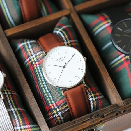 Personalised Men’s Architect Zephyr Walnut Contactless Payment Watch: 3 - Watches By Architect Watches