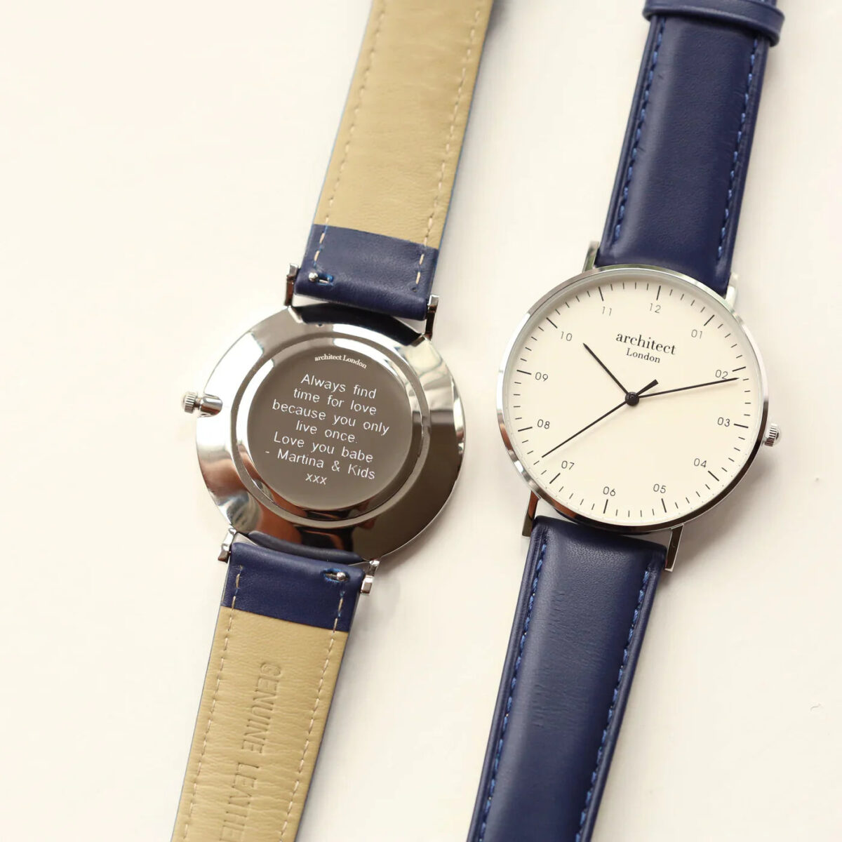Personalised Men’s Architect Zephyr Watch Admiral Blue: 3 - Watches By Architect Watches