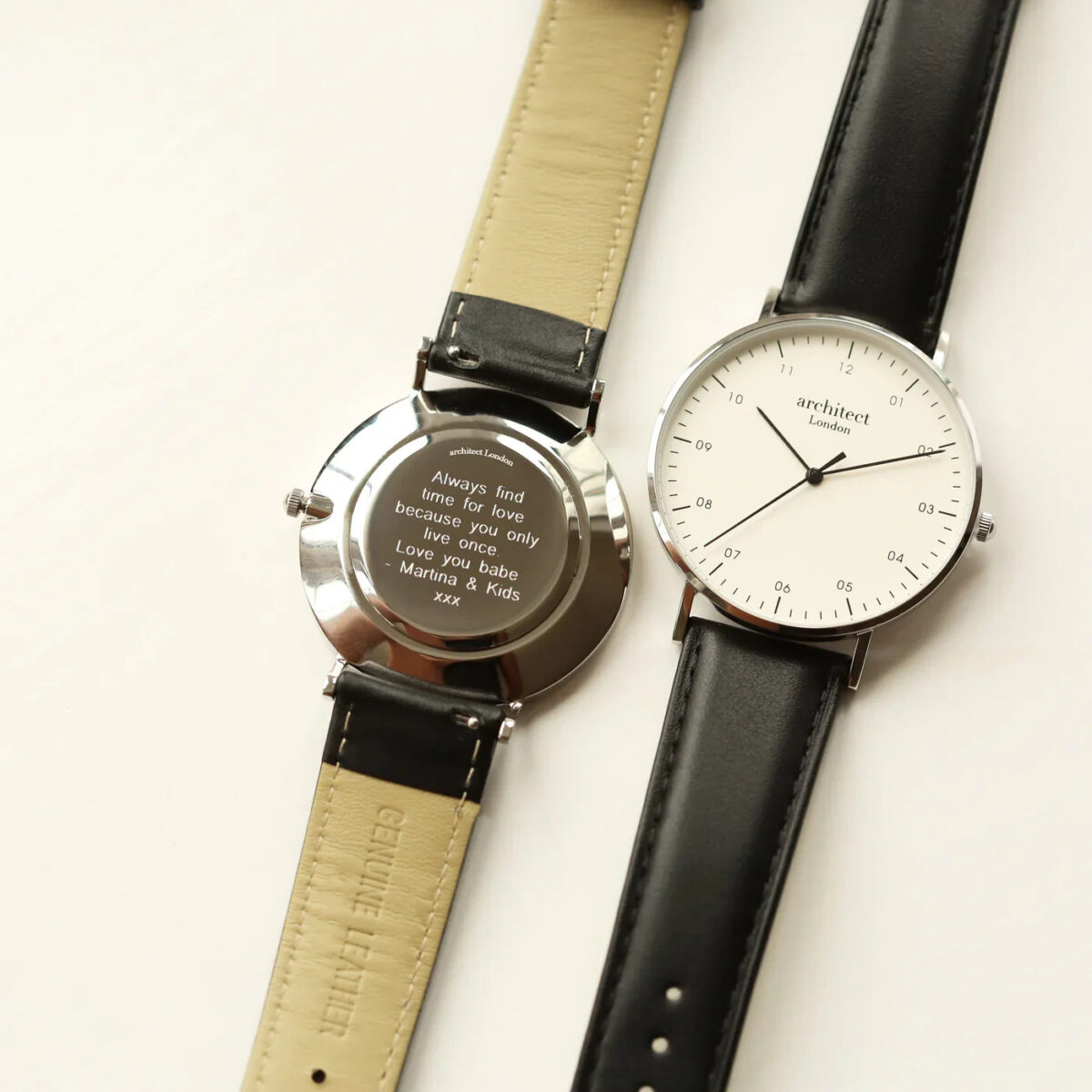 Personalised Men’s Architect Zephyr Watch Jet Black: 2 - Watches By Architect Watches