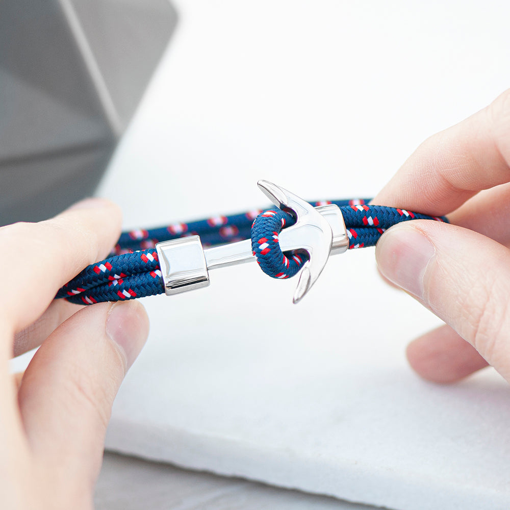 Personalised Men’s Nautical Anchor Rope Bracelets: 7 - Bracelets By Gift Moments
