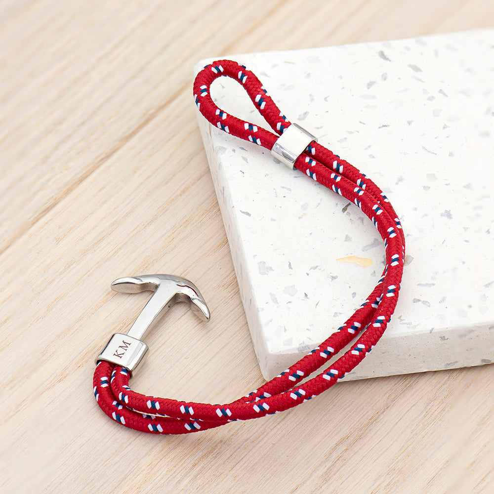 Personalised Men’s Nautical Anchor Rope Bracelets: 11 - Bracelets By Gift Moments