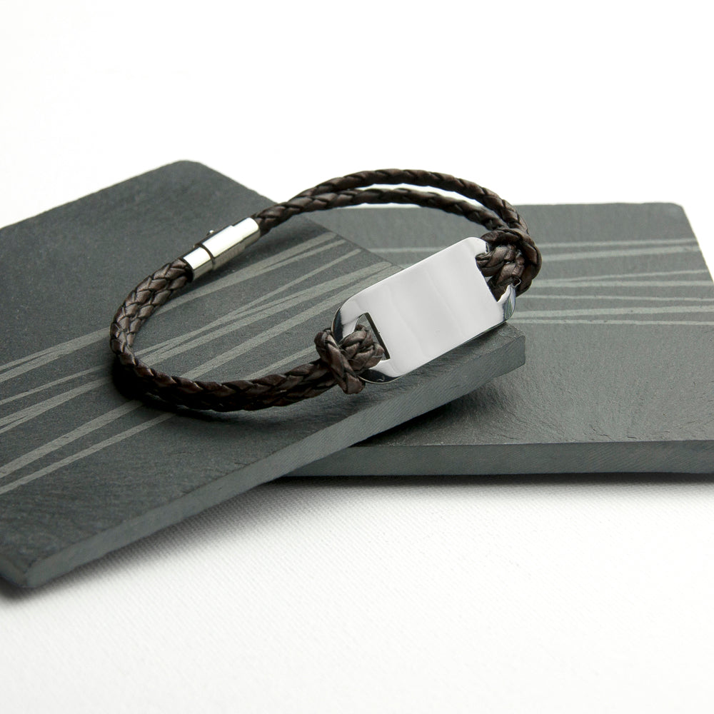 Personalised Men’s Statement Leather Bracelets: 3 - Bracelets By Gift Moments