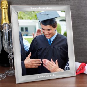 Personalised Any Message 10x8 Silver Photo Frame: 6 - Photo Frames By Gift Moments