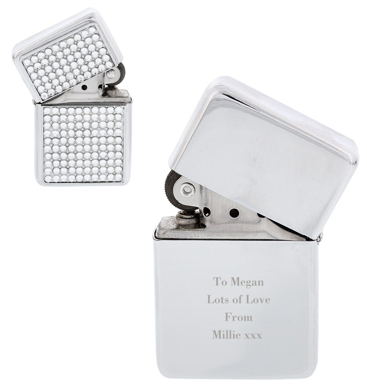 Personalised Any Message Diamante Lighter: 2 - Smoking Accessories By Gift Moments