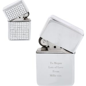 Personalised Any Message Diamante Lighter: 2 - Smoking Accessories By Gift Moments