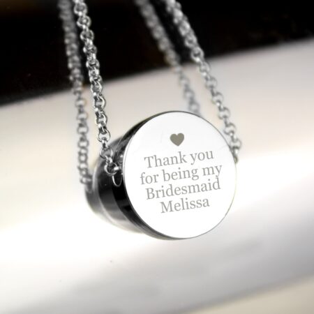 Personalised Any Message Disc Necklace: 3 - Necklaces By Gift Moments