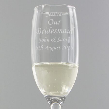 Personalised Message Flute: 2 - Champagne Flutes By Gift Moments