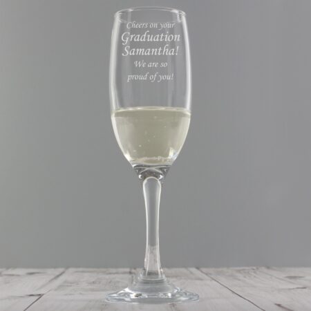 Personalised Message Flute: 1 - Champagne Flutes By Gift Moments