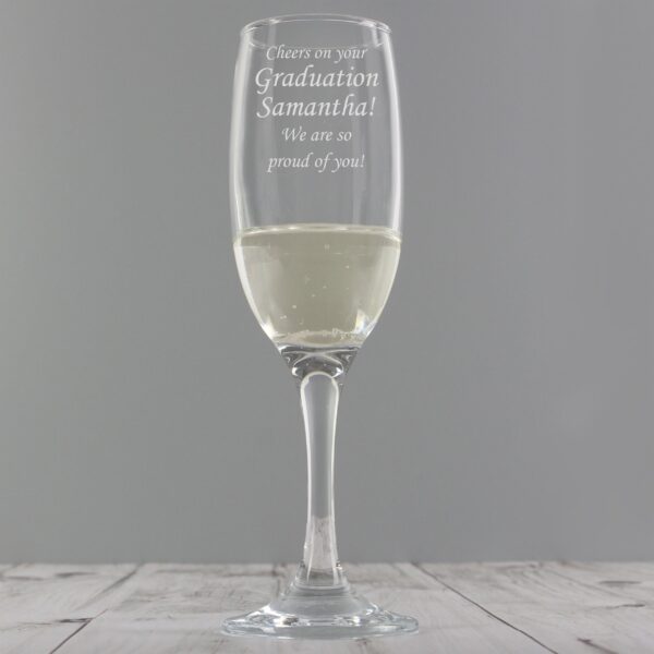 Personalised Message Flute: 1 - Champagne Flutes By Gift Moments