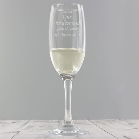 Personalised Message Flute: 3 - Champagne Flutes By Gift Moments