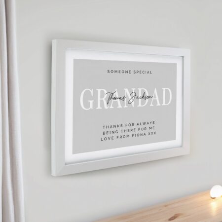 Personalised message framed prints